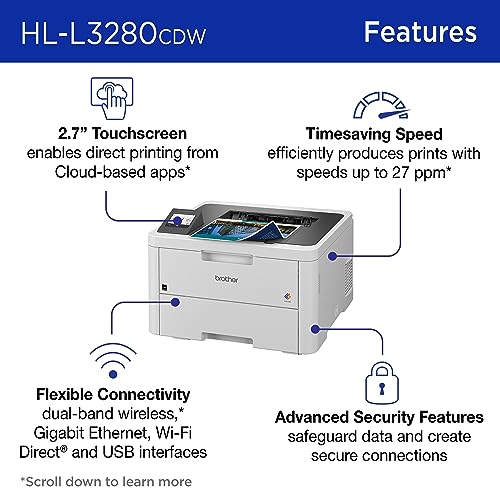 Brother HL-L3280CDW Wireless Compact Digital Printer - Image 3