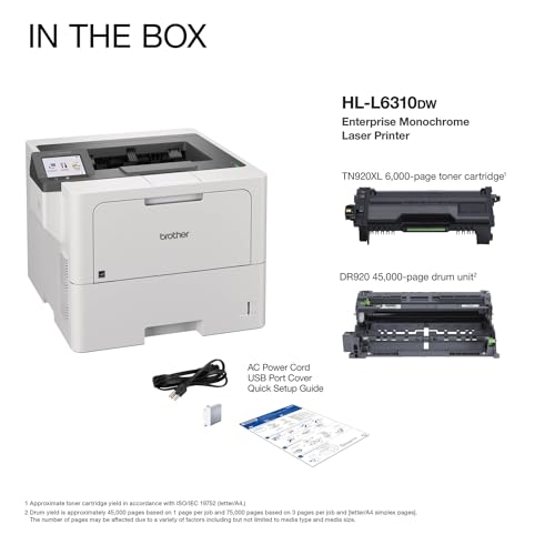 Brother HL-L6310DW Monochrome Laser Printer With Wireless Networking - Image 4