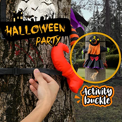 Bswalf Crashing Witch Halloween Decor for Tree - Image 3