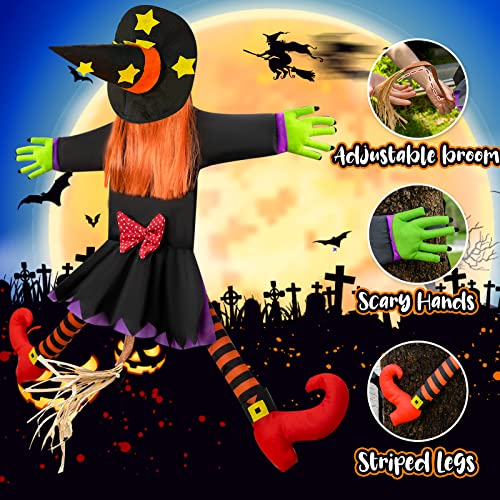 Bswalf Crashing Witch Halloween Decor for Tree - Image 4