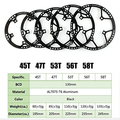 BUCKLOS Folding Bike Crankset 170mm, 130 BCD - Image 3
