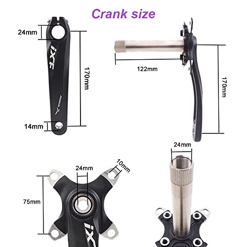 BUCKLOS IXF 104 BCD Mountain Bike Crankset - Image 2
