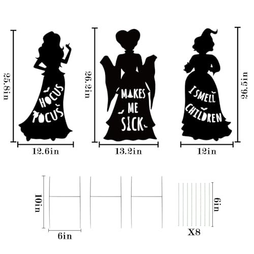 Bunny Chorus Hocus Pocus Halloween Witches Yard Signs - Image 2