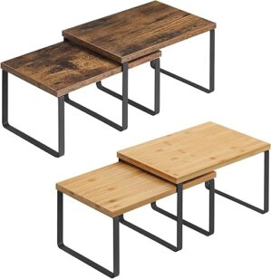 SONGMICS Cabinet Organizers And Shelves Bundle UKCS02NB