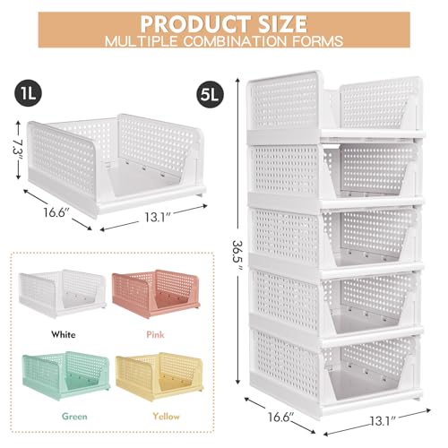 caktraie Folding Closet Organizers Storage Box - Image 2