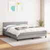 GFFFFFFJJJJJJJJJJJ California King Light Gray Box Spring Bed
