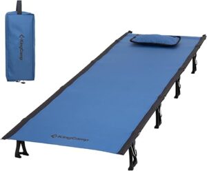 KingCamp Camping Cot, Folding Portable Heavy Duty