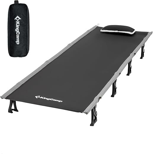 KingCamp Camping Cot, Folding Portable Heavy Duty