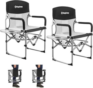 KingCamp Camping Director Chair 2 Pack Heavy Duty