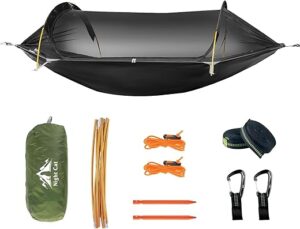 Night Cat Camping Hammock With Net - 1 Person