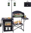 Nice C Camping Kitchen Station With Light Stand
