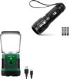 Lighting EVER Camping Lantern & LED Flashlights Bundle
