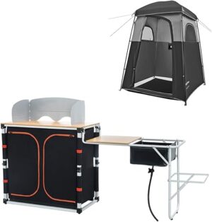 KingCamp Camping Oversize Shower Tent With Table