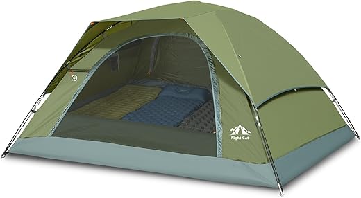 Night Cat Camping Tents With Unique Rainfly Setup