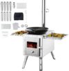 VEVOR Camping Wood Stove With Chimney Pipes