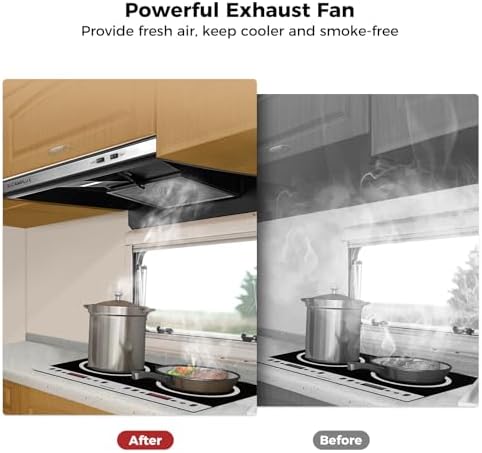 CAMPLUX ENJOY OUTDOOR LIFE RV Gas Range and Range Hood Combo - Image 3
