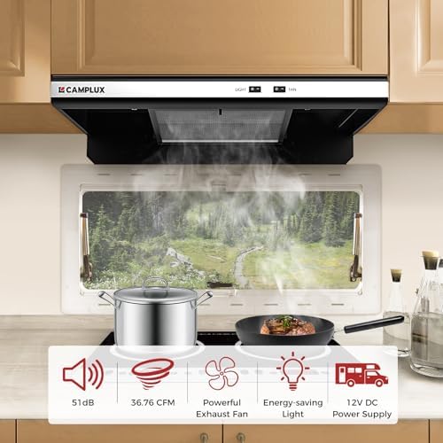 CAMPLUX ENJOY OUTDOOR LIFE RV Gas Range and Range Hood Combo - Image 2