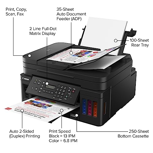 Canon G7020 Wireless Supertank Printer, Black - Image 4