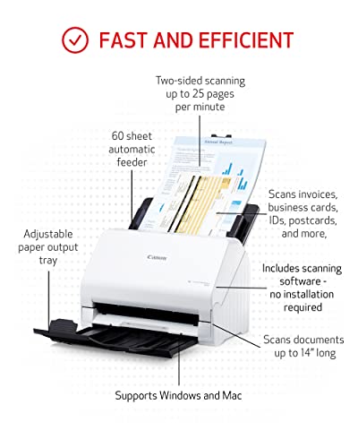 Canon ImageFORMULA R30 Document Scanner, Auto Feeder - Image 2