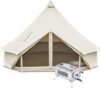 KingCamp Canvas Bell Tent For Camping, 4 Seasons