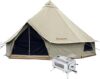 KingCamp Canvas Bell Tent With Hot Stove