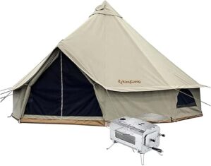 KingCamp Canvas Bell Tent With Hot Stove