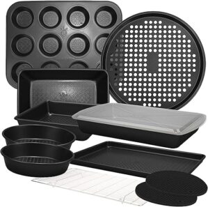 KITCHENATICS Carbon Steel Nonstick Baking Pans Set