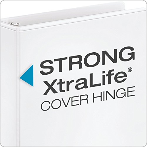 Cardinal 1.5 Inch D Ring Binder, White, 29400 - Image 3