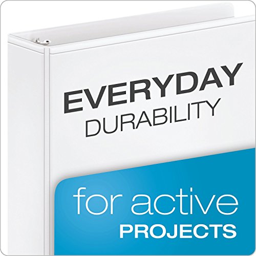 Cardinal 1.5 Inch D Ring Binder, White, 29400 - Image 2