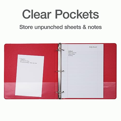 Cardinal 1.5 Inch Round Ring Binders, 6 Pack (79557) - Image 3
