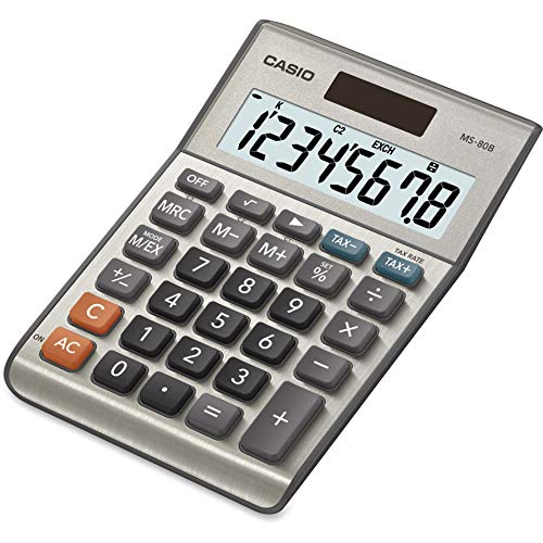 Casio MS-80B Standard Function Calculator, 5 Pack - Image 2