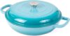 nuovva Cast Iron Non Stick Dutch Oven, 3.7-Quart