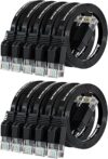 CableGeeker Cat 6 Ethernet Cable 5ft (10 Pack)