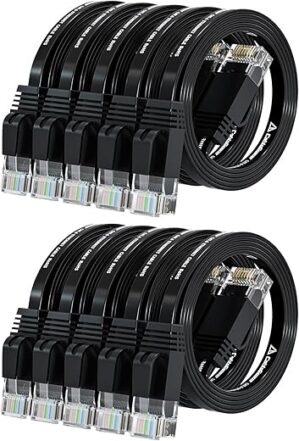 CableGeeker Cat 6 Ethernet Cable 5ft (10 Pack)