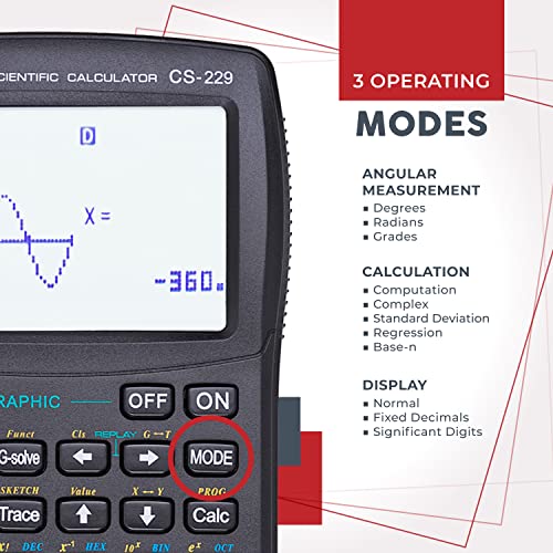CATIGA CS229 Scientific Calculator With Graphics Functions - Image 3