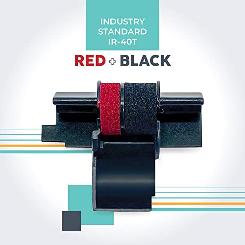 CATIGA Ink Roller Cartridge For Calculators, Black/Red - Image 3