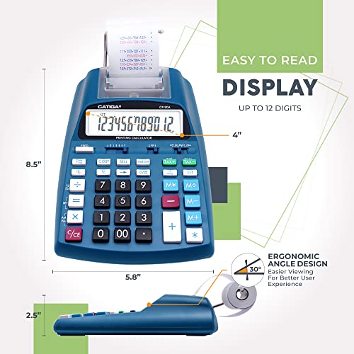 CATIGA Printing Calculator With Bonus Ink Cartridges - Image 5