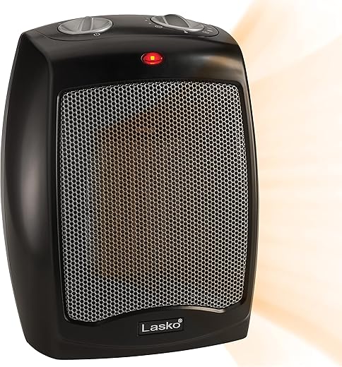 Lasko Ceramic Adjustable Thermostat Tabletop Heater