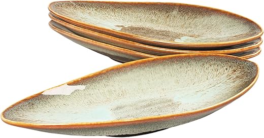 jinsongdafa Ceramic Dinner Plates Set, Scratch Resistant