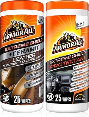 Armor All Ceramic Leather Cleaning Wipes - 2 Count