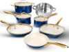 GOTHAM STEEL Ceramic Non Stick Cookware Set, 12 Pc