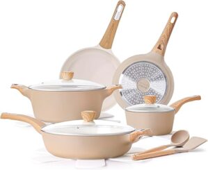 SENSARTE Ceramic Nonstick 14-Piece Cookware Set