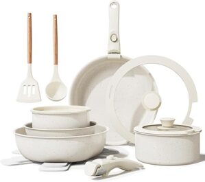 bazova Ceramic Nonstick 17-Piece Cookware Set