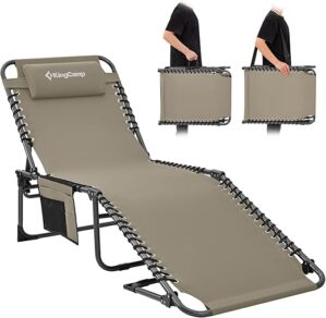 KingCamp Chaise Lounge 5-Position Adjustable Chair
