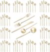 VANVRO Champagne Gold 60-Piece Silverware Set