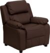 Flash Furniture Charlie LeatherSoft Kids Recliner With Storage Arms