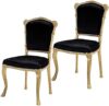 Design Toscano Chateau de Compiegne Carved Chairs, Gold