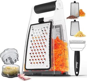 Joined Cheese Grater With Container – Box Grater