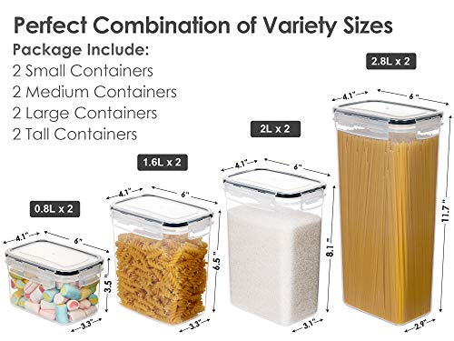 CHEFSTORY Airtight Food Storage Containers, 8 PCS - Image 2