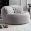 SXBCyan Chenille Bean Bag Cover Washable